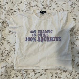 dollskill horoscope baby tee (Aquarius) ♒️